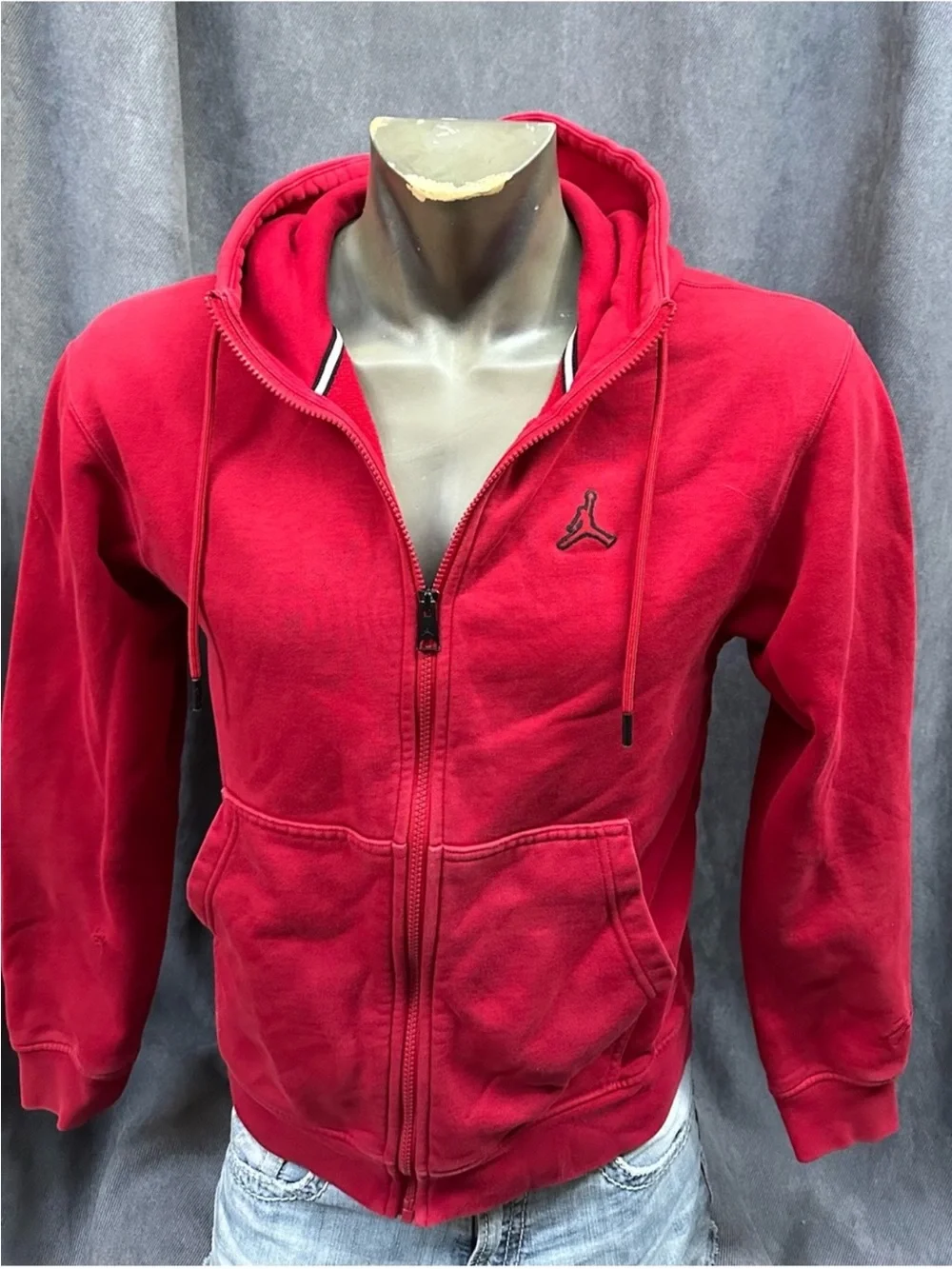 Air Jordan jumpman red hoodie sweatshirt sz small